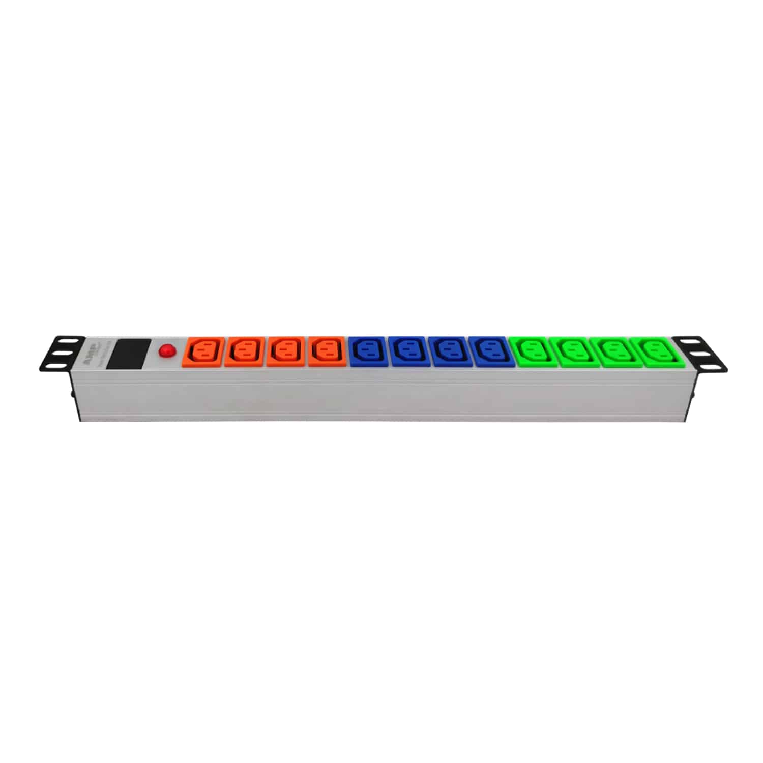 Product Code : CCLH191412130 19'' 1U 12 WAY IEC320 C13 SOCKET - Görsel 2