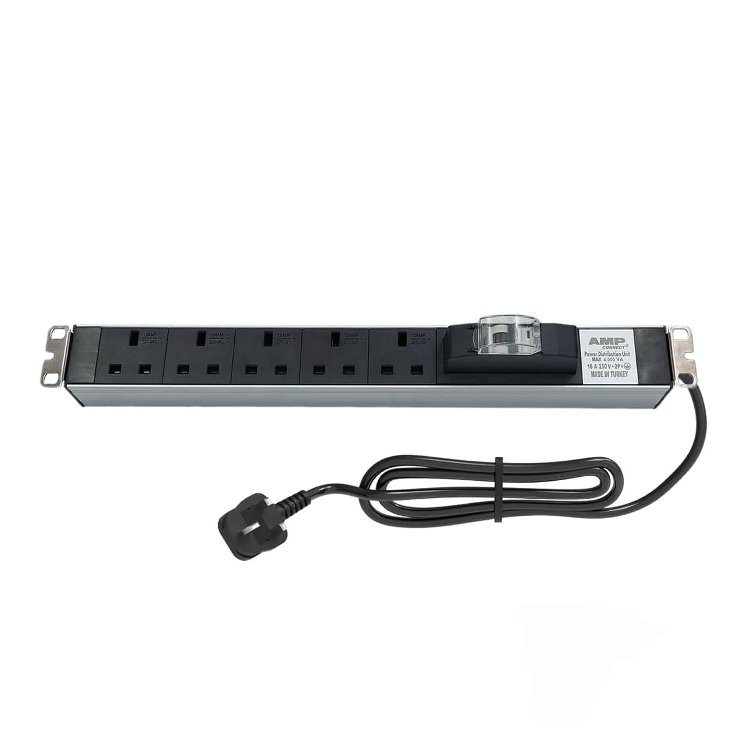 Product Code : IH191305132 19'' 1U 5 WAY BRITISH TYPE BS1363 SOCKET