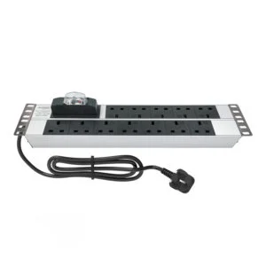 Product Code : IH192312132 19'' 2U 12 WAY BRITISH TYPE BS1363 SOCKET