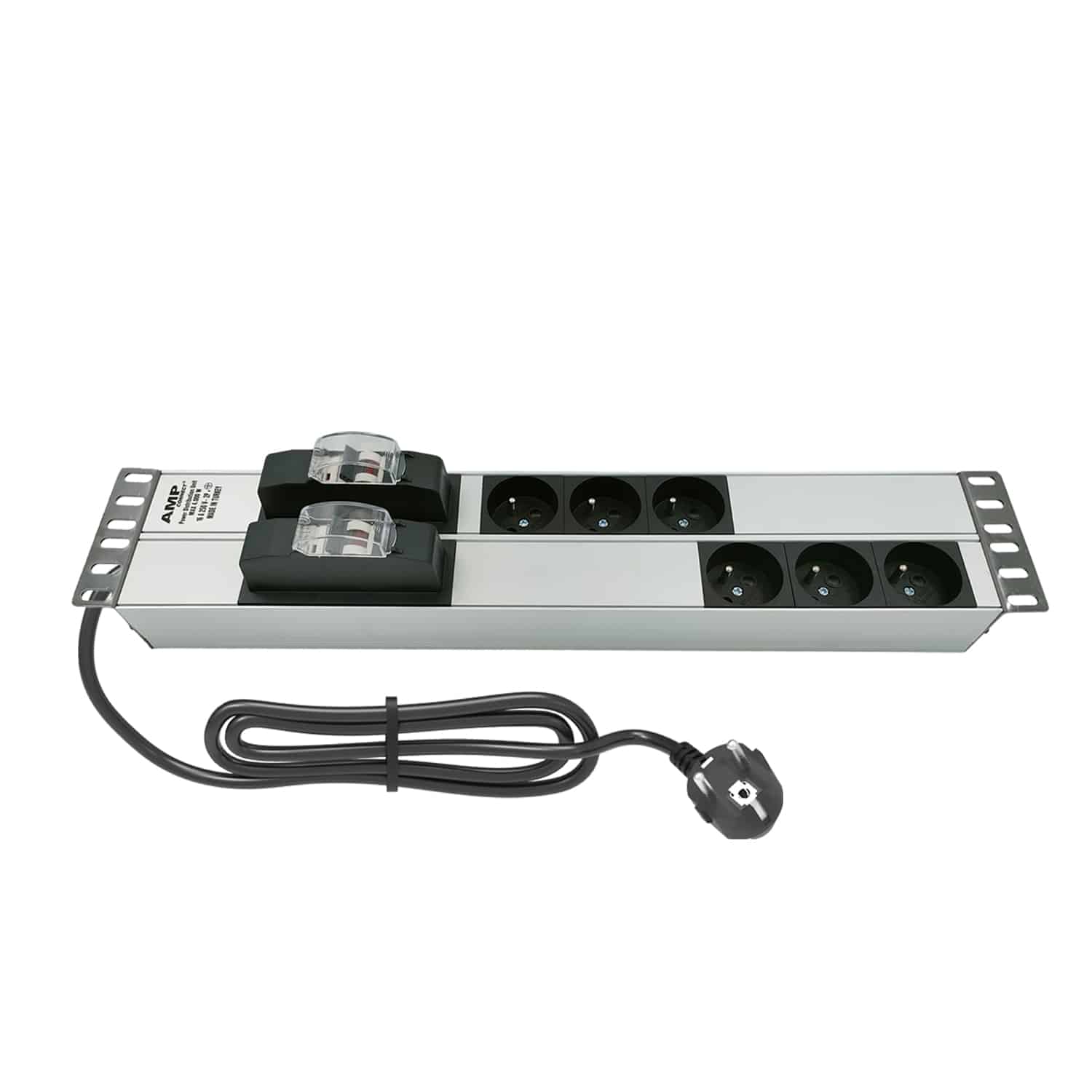 Product Code : SH192206134 19'' 2U (3+3) 6 WAY FRENCH TYPE NFC 61314 SOCKET