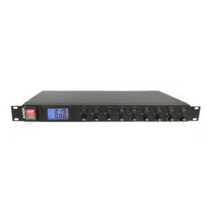 19"1U 9 DIJITAL C13 SOKET 9 ON/OFF SWITCH 9 FUSE MDU