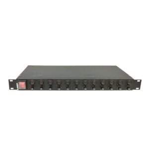 19"1U ANAHTARLI 12 C13 SOKET 12 ON/OFF SWITCH 12 FUSE MDU